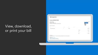 How to view download or print your bill in Microsoft 365 for business [upl. by Bodwell]