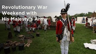 A DAY With BRITISH Revolutionary War Reenactors [upl. by Talley]