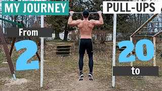 My Journey  From 2 to 20 PULLUPS [upl. by Dareg]