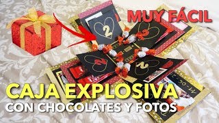 💥CAJA SORPRESA con CHOCOLATES y FOTOS muy FÁCIL💥 3 CAJAS EXPLOSIVAS  Bstyle [upl. by Cutlip]