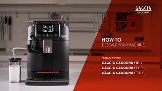 HOW TO DESCALE YOUR GAGGIA CADORNA [upl. by Alieka]