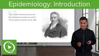 Introduction to Epidemiology History Terminology amp Studies  Lecturio [upl. by Adnalahs]