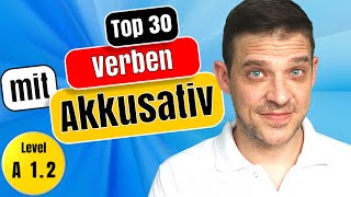 Akkusativ Verben  The 30 MOST important German Verbs with Accusative [upl. by Tonina]