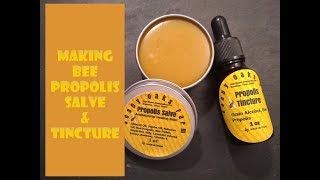 Making Bee Propolis Tincture amp Salve [upl. by Yasmeen961]