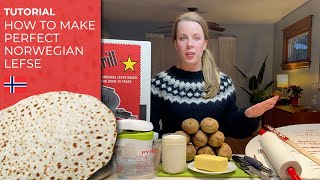 How to make perfect Norwegian lefse recipe link in description [upl. by Ikcin]