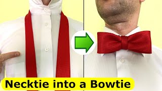 How to make a Bowtie from Necktie [upl. by Wilkey]