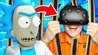 ESCAPING RICKS SECRET PRISON In Virtual Reality Rick and Morty Virtual RickAlity Gameplay [upl. by Verile]