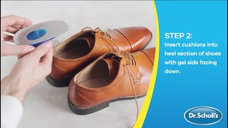 Dr Scholls  How To Use Heel Cushions [upl. by Neffets]