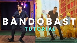 Bandobast Song Dance Tutorial  Varun Dhawan  Baby John  Dance with Honey [upl. by Zephan]