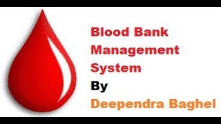 blood bank management system using php PDO project tutorial part 1 [upl. by Eiraminot]