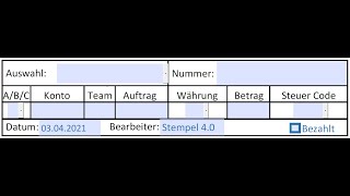 Dynamischer Stempel  Dynamic stamp  Use case 4  Kontierungsstempel [upl. by Rayburn]