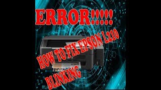 How To Fix Epson L210 Paper And Ink LED RED Blinking [upl. by Ennasil235]