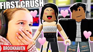 LIFE AS A TEENAGER FIRST CRUSH BROOKHAVEN ROLEPLAY  JKREW GAMING [upl. by Aketal]