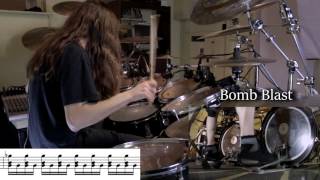 Different Types of Blast Beats with notation [upl. by Roselia]