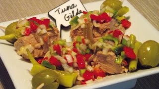 How to make a traditional Basque Pintxo Tuna Gilda [upl. by Hasheem945]