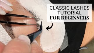 Classic Lashes Tutorial For Beginners [upl. by Hseham]