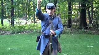 Loading amp Firing a Civil War Musket [upl. by Capps154]