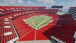 Minecraft Levis Stadium San Francisco 49ers Timelapse DOWNLOAD  TheCraftCrusader [upl. by Yenmor]