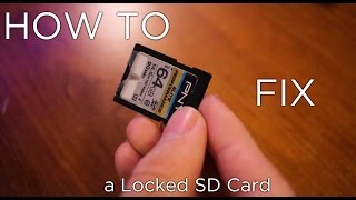 How to Fix a Locked SD Card [upl. by Sidoon]