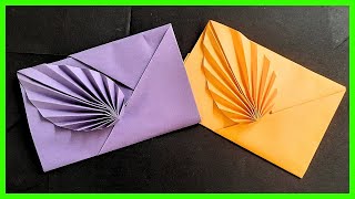 ⩥ Cómo hacer un SOBRE de papel FÁCIL y ELEGANTE  Origami PASO A PASO [upl. by Airom488]