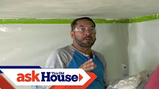 How to Flatten a Textured Ceiling  Ask This Old House [upl. by Sedruol]