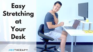 Quick and Easy Stretches To Do While Sitting at Your Desk [upl. by Raye]