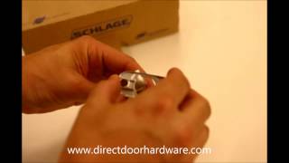 Adjusting a Schlage Residential Door Knob Latch [upl. by Pulchi]