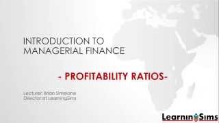 Profitability Ratios [upl. by Peltz171]