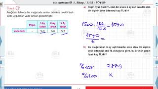 Matematik 1  Bilinçli Tüketici Aritmetiği 📏 [upl. by Anyar291]