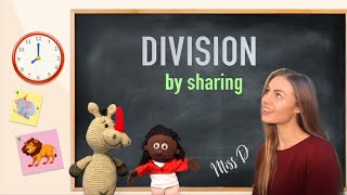 DIVISION BY SHARING Interactive lesson How to divide by sharing [upl. by Limann]