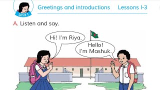 Class 3 English Unit 1 Greetings and introductions Book 2020 [upl. by Nollie]