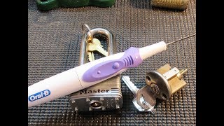 Improved Electric TOOTHBRUSH LOCK PICK Simple To Make [upl. by Yelekreb]