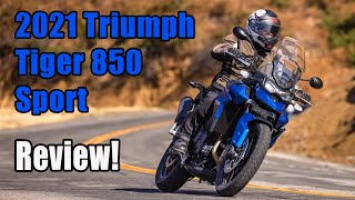 2021 Triumph Tiger 850 Sport Review [upl. by Thorr]