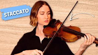 How To MASTER Staccato Bow Stroke [upl. by Yrelbmik]