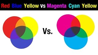 Watercolor Primaries  Red Blue Yellow vs Magenta Cyan Yellow [upl. by Mona]