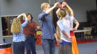 Learning the Laendler Austrian folk dance 2014 [upl. by Koosis499]