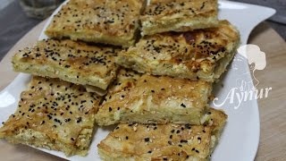 Einfaches Börek Rezept mit fertigem Yufka I Kolay tepsi böregi [upl. by Lynus]