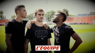 Linterview «le plus» avec Griezmann Hernandez et Lemar  Foot  Bleus [upl. by Ahsimaj]