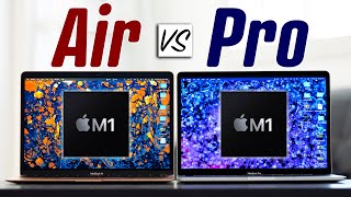 M1 MacBook Air vs M1 MacBook Pro  Full Comparison [upl. by Rehttam966]