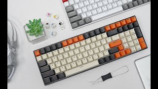 RK ROYAL KLUDGE RK100 3 Modes Mechanical Keyboard [upl. by Ellecrag]