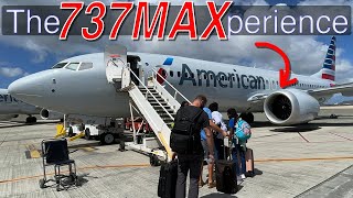 American Airlines 737 MAX First Class Review [upl. by Damalis]