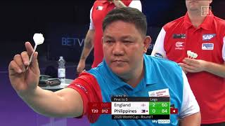 PDC World Cup of Darts  R1  England  Philippines [upl. by Thayer]