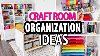 CRAFT ROOM ORGANIZATION HACKS 🌈 Simple Storage Ideas [upl. by Elmer]