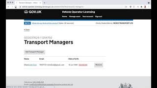 How to add a transport manager to an existing Operators Licence [upl. by Ateuqram830]