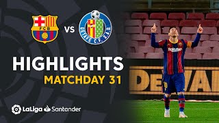 Highlights FC Barcelona vs Getafe CF 52 [upl. by Neira742]