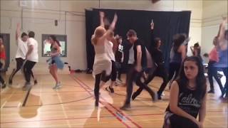 Descendants Cast  Set It Off Rehearsal [upl. by Ahtanamas]