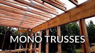 Installing the Mono Trusses Flat Roof Trusses [upl. by Quintie792]