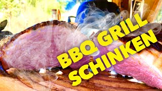 BBQ KRUSTENSCHINKEN mit Honig vom Grill  Klaus grillt [upl. by Anan]