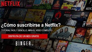 Como SUSCRIBIRSE a NETFLIX  Registrarse y Crear una Cuenta de Netflix [upl. by Rojas]