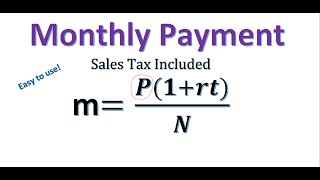 How to Find Monthly Payments [upl. by Prudhoe448]